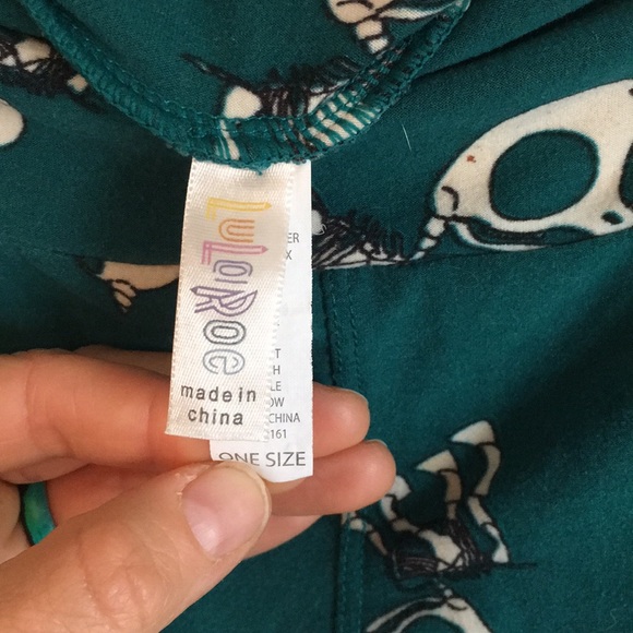 Unicorn skeleton bow leggings - Picture 5 of 6